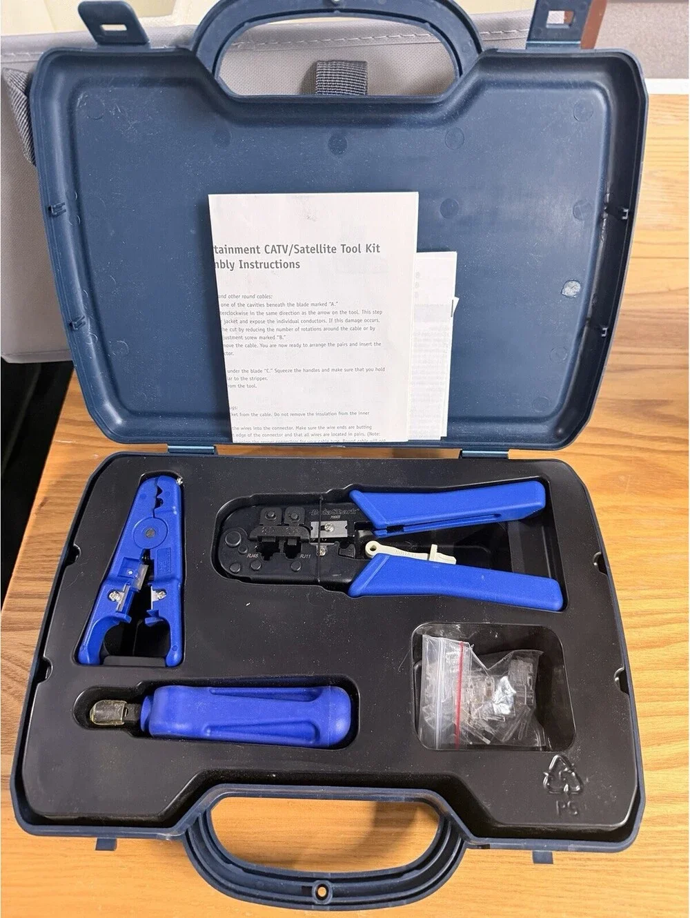 DataShark Cat Tv Ethernet Network Tool Kit Cable Crimp Tool, Stripper Punchdown